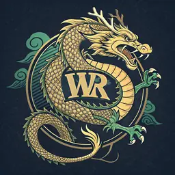WR China Meta — logo drago dorato